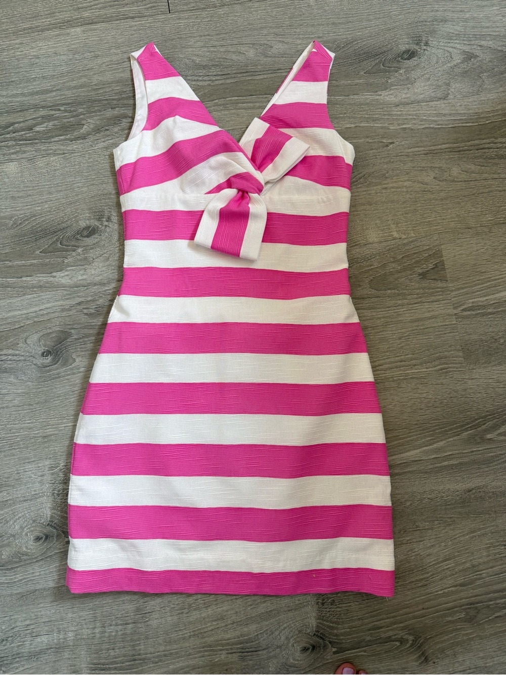 kate spade Striped "silverscreen" Mini Dress Pink Bow. 🎀 Barbie